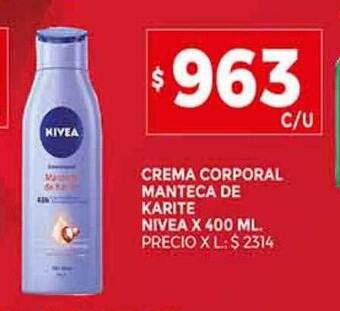 Supermercados DIA Crema corporal manteca de karite nivea oferta