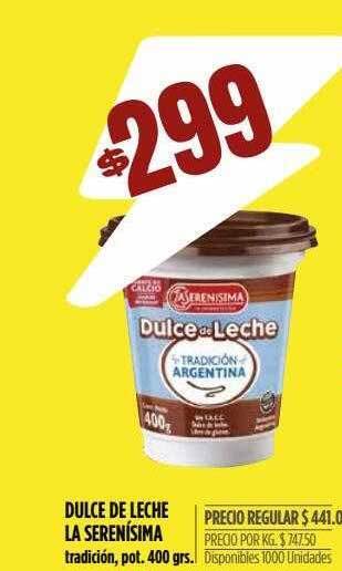 Supermercados Vea Dulce de leche la serenísima oferta