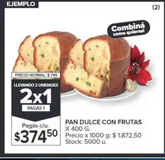 Carrefour Pan dulce con frutas oferta