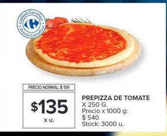 Carrefour Prepizza de tomate oferta