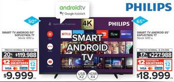 Carrefour Smart tv android 50 oferta