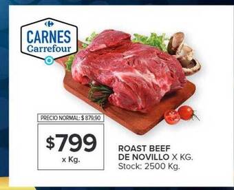 Carrefour Roast beef de novillo x kg oferta