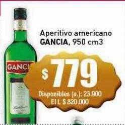 Cooperativa Obrera Aperitivo americano gancia oferta