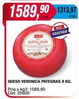 Maxiconsumo Queso veronica pategras oferta