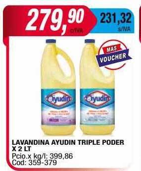 Maxiconsumo Lavandina ayudin triple poder oferta