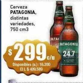 Cooperativa Obrera Cerveza patagonia oferta