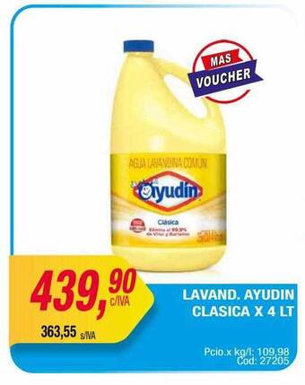 Maxiconsumo Lavand. ayudin clasica oferta