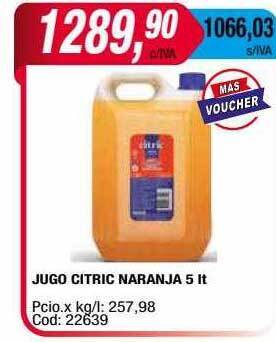 Maxiconsumo Jugo citric naranja oferta