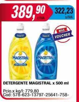 Maxiconsumo Detergente magistral oferta
