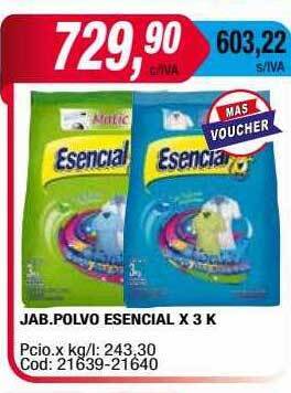 Maxiconsumo Jab. polvo esencial oferta