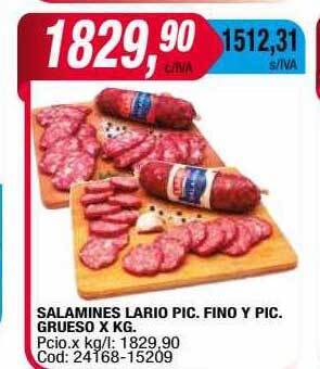 Maxiconsumo Salamines lario pic. fino y pic. grueso oferta