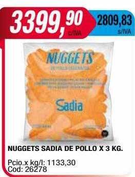 Maxiconsumo Nuggets sadia de pollo oferta