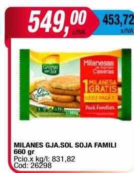 Maxiconsumo Milanes gja.sol soja famili oferta