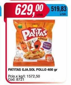 Maxiconsumo Patitas gja.sol pollo oferta