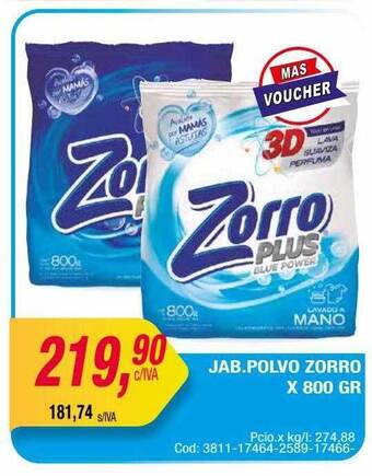 Maxiconsumo Jab. polvo zorro oferta