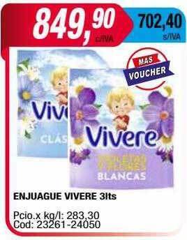 Maxiconsumo Enjuague vivere oferta