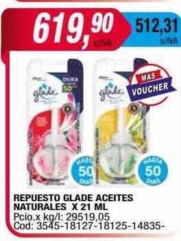 Maxiconsumo Repuesto glade aceites naturales oferta