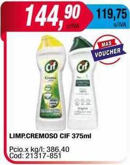 Maxiconsumo Limp.cremoso cif oferta