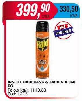 Maxiconsumo Insect. raid casa & jardin oferta