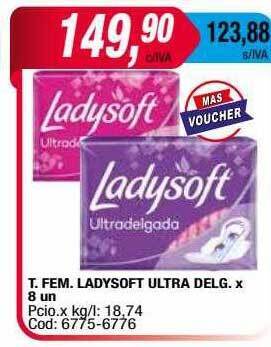 Maxiconsumo T.fem. ladysoft ultra delg oferta