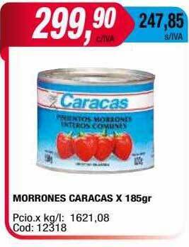 Maxiconsumo Morrones caracas oferta