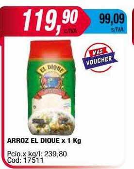 Maxiconsumo Arroz el dique oferta