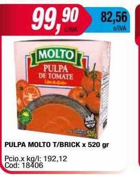 Maxiconsumo Pulpa molto t brick oferta