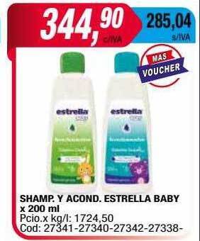 Maxiconsumo Shamp. y acond. estrella baby oferta