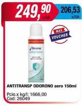 Maxiconsumo Antitransp odorono aero oferta