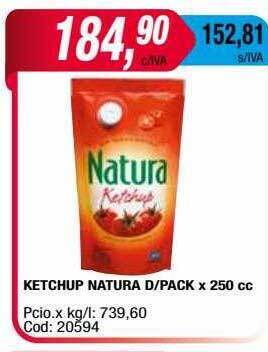 Maxiconsumo Ketchup natura d pack oferta