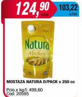 Maxiconsumo Mostaza natura d pack oferta