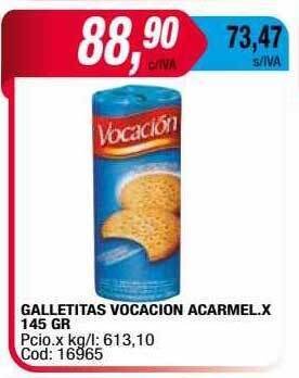 Maxiconsumo Galletitas vocacion acaramel oferta