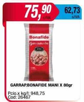 Maxiconsumo Garrap bonafide mani oferta