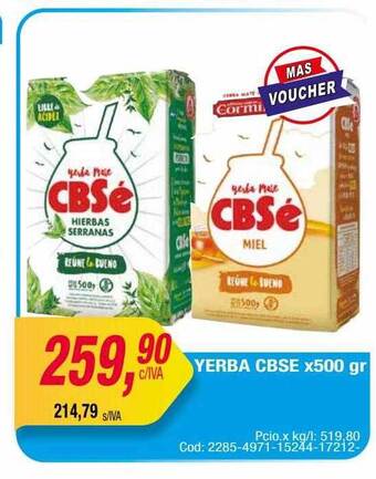 Maxiconsumo Yerba cbse oferta