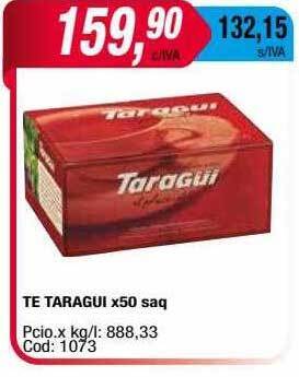 Maxiconsumo Te taragui oferta