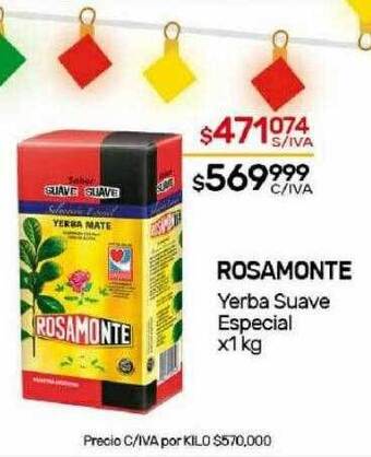 Rosamonte yerba suave especial