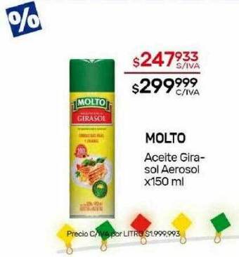Nini Mayorista Molto aceite girasol aerosol oferta