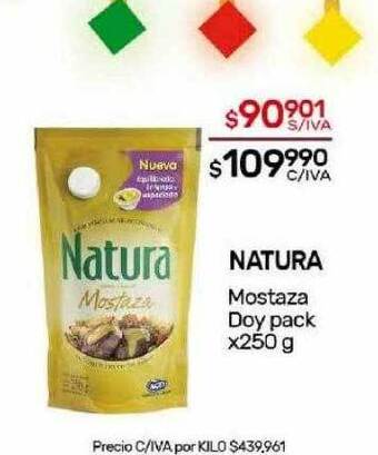 Nini Mayorista Natura mostaza doy pack oferta