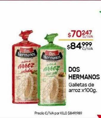 Nini Mayorista Dos hermanos galletas de arroz oferta