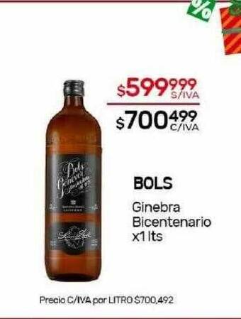 Nini Mayorista Bols ginebra bicentenario oferta
