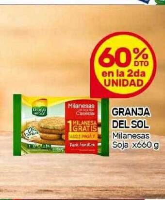 Nini Mayorista Granja del sol milanesas soja oferta