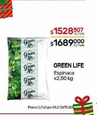 Nini Mayorista Green life espinaca oferta