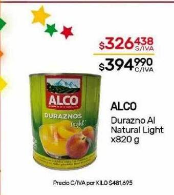 Nini Mayorista Alco durazno al natural light oferta