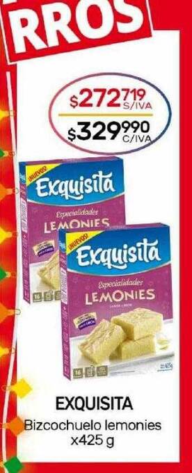 Nini Mayorista Exquisita bizcochuelo lemonies oferta