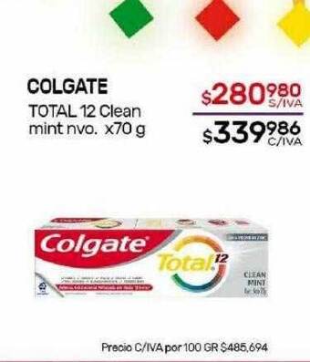Nini Mayorista Colgate total 12 clean mint nvo oferta