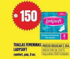 Supermercados Vea Toallas femeninas ladysoft oferta