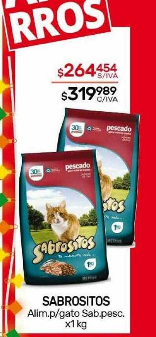 Nini Mayorista Sabrositos alim p gato sab pesc oferta