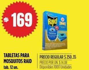 Supermercados Vea Tabletas para mosquitos raid oferta
