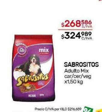 Nini Mayorista Sabrositos adulto mix car cer veg oferta