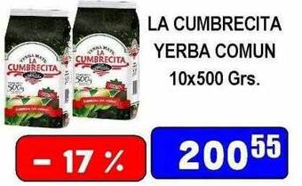 Dulcenter La cumbrecita yerba comun oferta